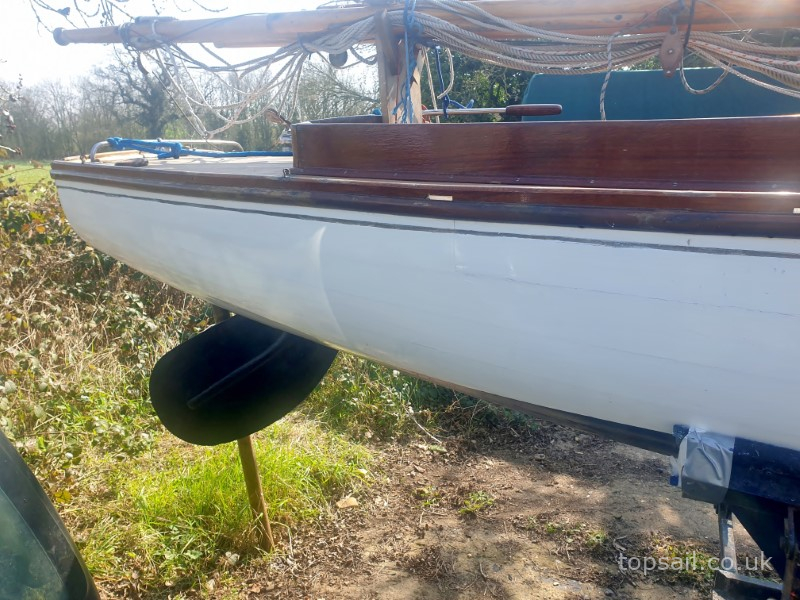 1953 Yare and Bure One Design #65 (YBOD, White Boat)