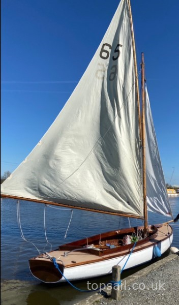 1953 Yare and Bure One Design #65 (YBOD, White Boat)