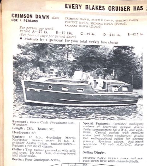 1938 Dawncraft Crimson Dawn Motor Cruiser