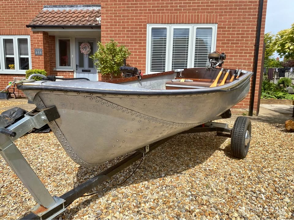 Alloy Dinghy with 2 x Outboard Engines & Trailer