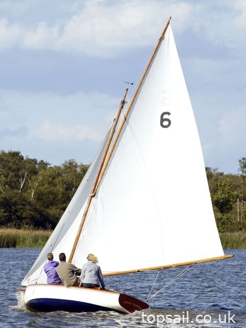 1908 Yare & Bure One Design / YBOD / White Boat