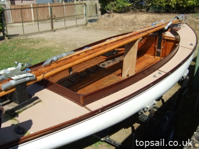 1953 Yare & Bure One Design (YBOD, White Boat) & Trailer
