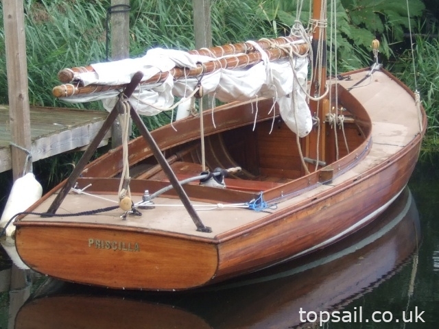 1939 Hunter’s Woodcut Class Lug Sail Half Decker