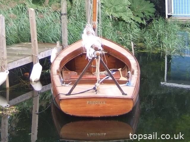 1939 Hunter’s Woodcut Class Lug Sail Half Decker