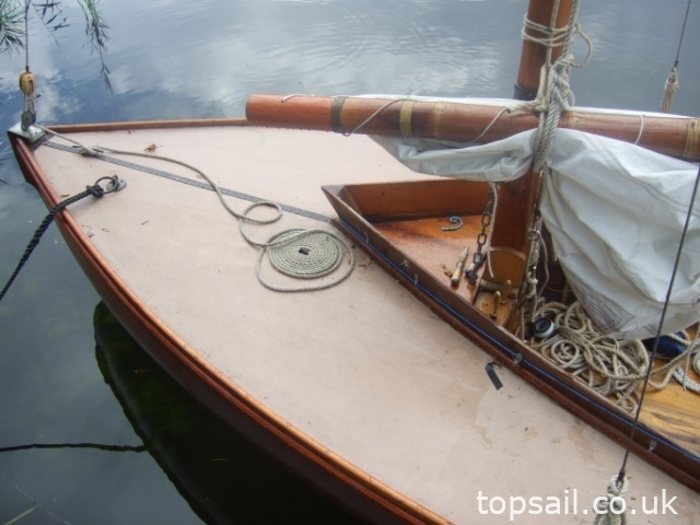 1939 Hunter’s Woodcut Class Lug Sail Half Decker