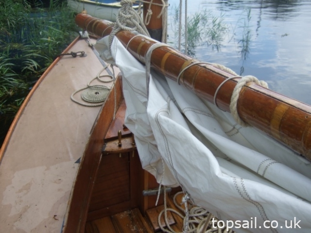 1939 Hunter’s Woodcut Class Lug Sail Half Decker