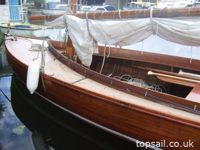 1939 Hunter’s Woodcut Class Lug Sail Half Decker