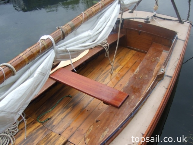 1939 Hunter’s Woodcut Class Lug Sail Half Decker