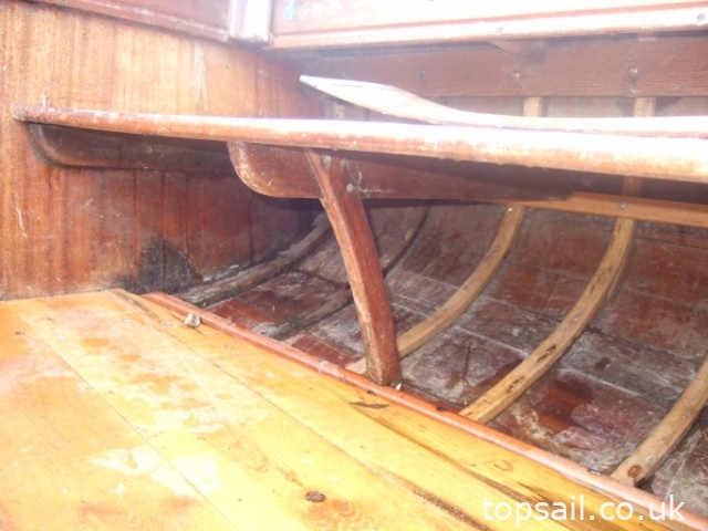 1939 Hunter’s Woodcut Class Lug Sail Half Decker