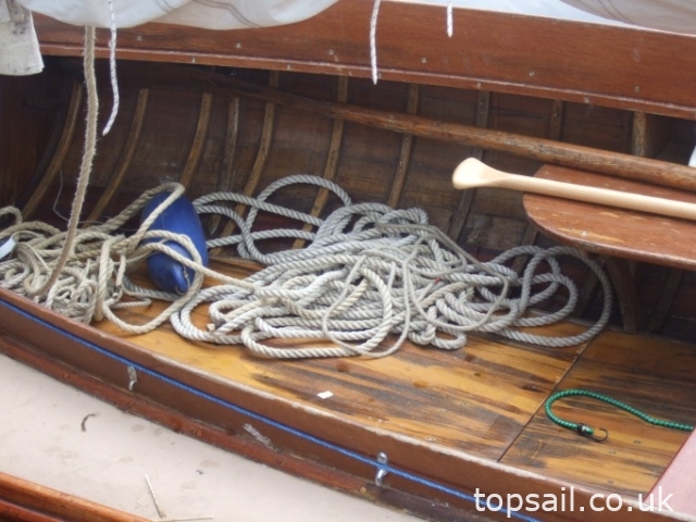 1939 Hunter’s Woodcut Class Lug Sail Half Decker