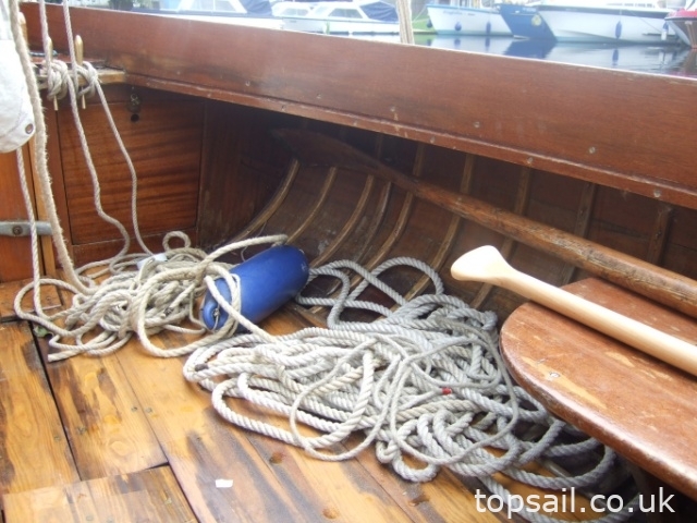 1939 Hunter’s Woodcut Class Lug Sail Half Decker