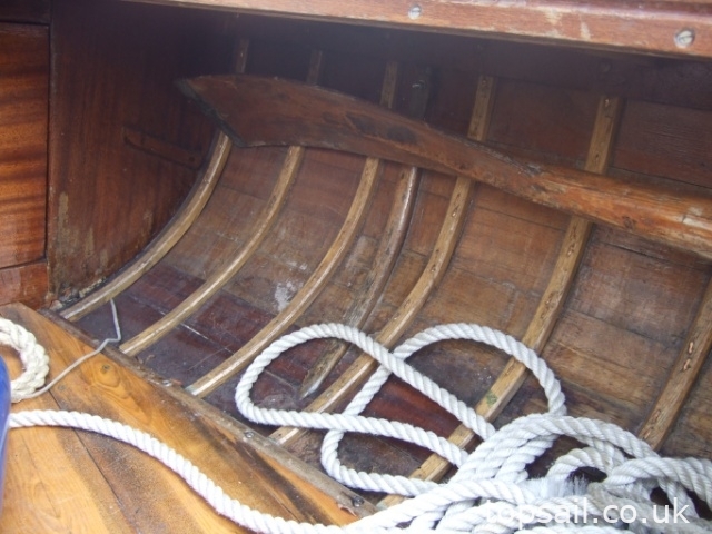 1939 Hunter’s Woodcut Class Lug Sail Half Decker
