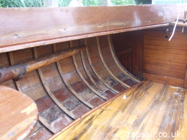 1939 Hunter’s Woodcut Class Lug Sail Half Decker