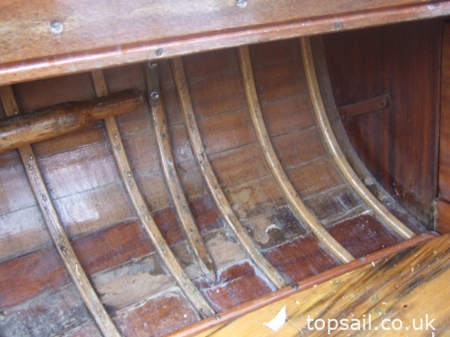 1939 Hunter’s Woodcut Class Lug Sail Half Decker