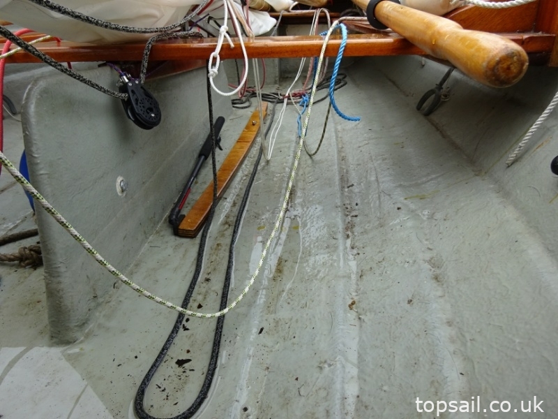 1999 Lug Sail Simulated Clinker GRP Dinghy & Trailer