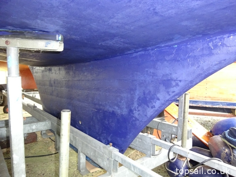 1990 GRP Lug Sail Half Decker & Trailer
