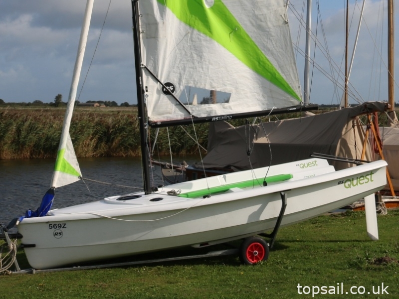 2016 RS Quest Sailing Dinghy & Launching Trolley