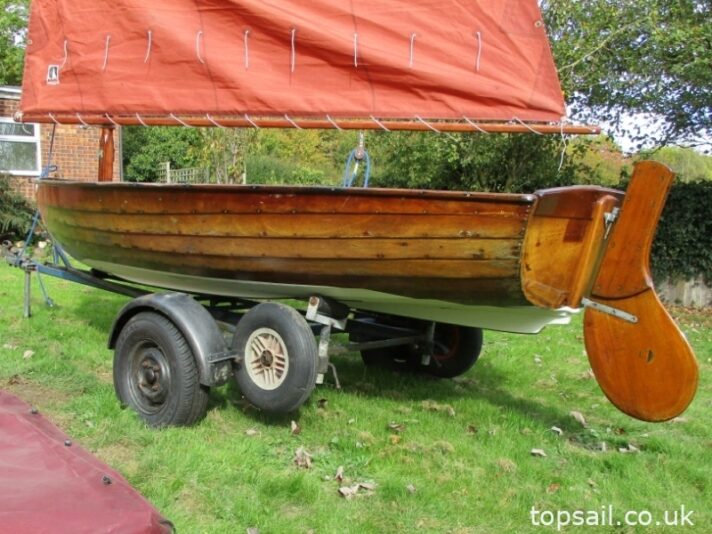 1960 Landamores Elanco Lapstrake 12 Sailing Dinghy & Trailer