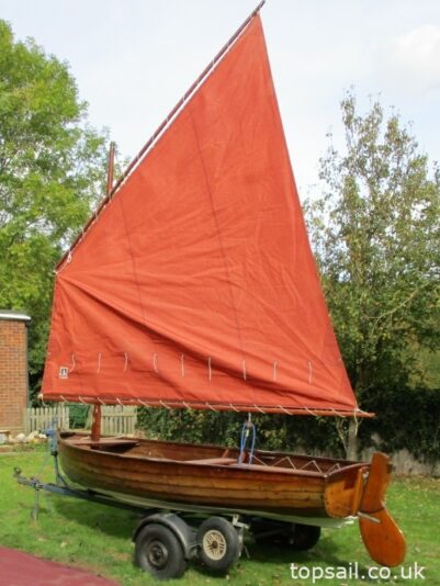 1960 Landamores Elanco Lapstrake 12 Sailing Dinghy & Trailer