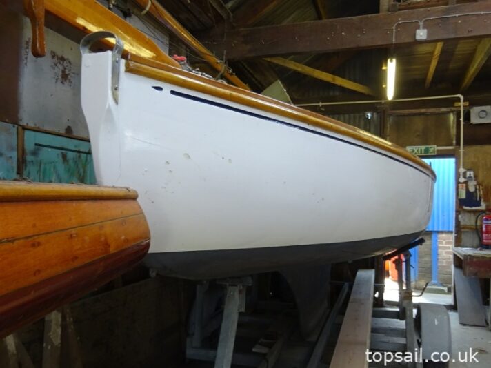 1908 Yare & Bure One Design (YBOD, White Boat) & Trailer