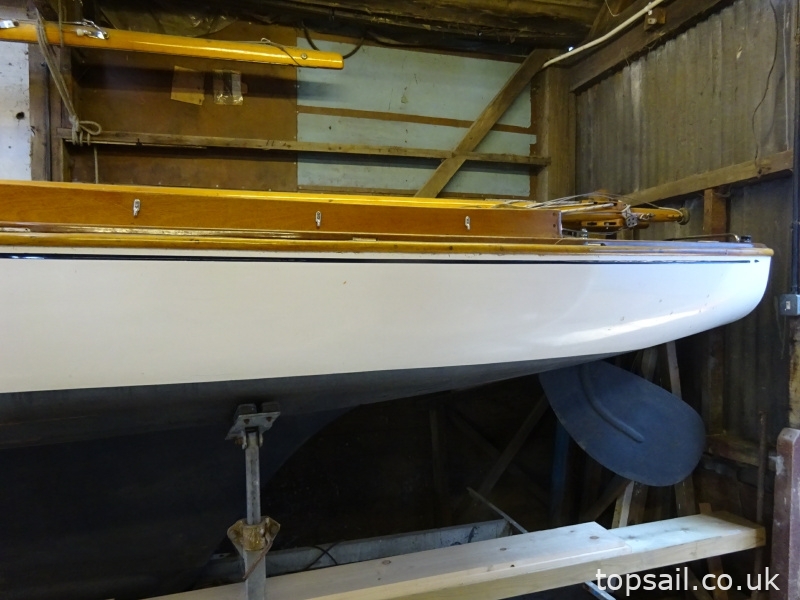 1908 Yare & Bure One Design (YBOD, White Boat) & Trailer