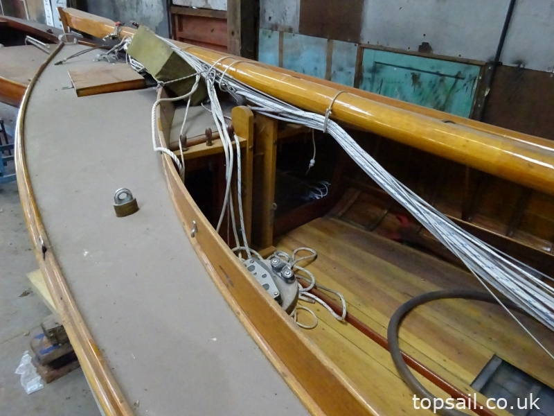1908 Yare & Bure One Design (YBOD, White Boat) & Trailer
