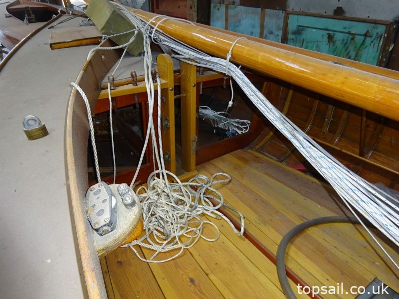 1908 Yare & Bure One Design (YBOD, White Boat) & Trailer