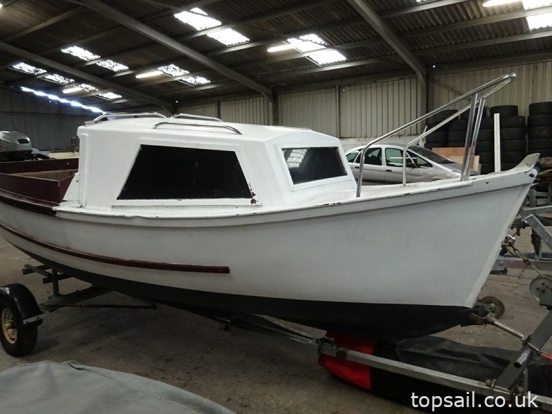 16ft Motor Launch/Fishing Boat & Trailer