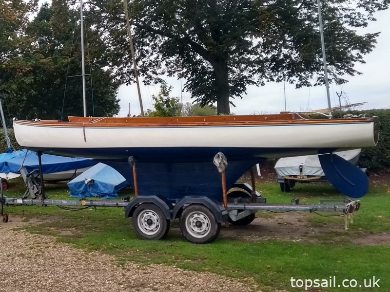 1981 GRP Yare & Bure One Design (YBOD, White Boat) & Trailer