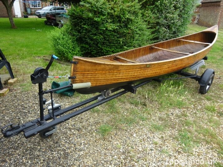 Vintage Canadian Canoe & Trailer