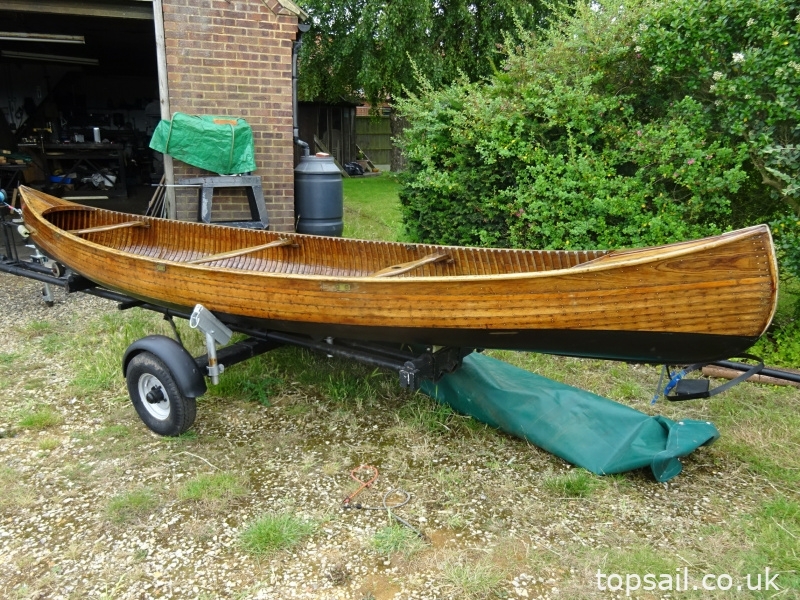 Vintage Canadian Canoe & Trailer