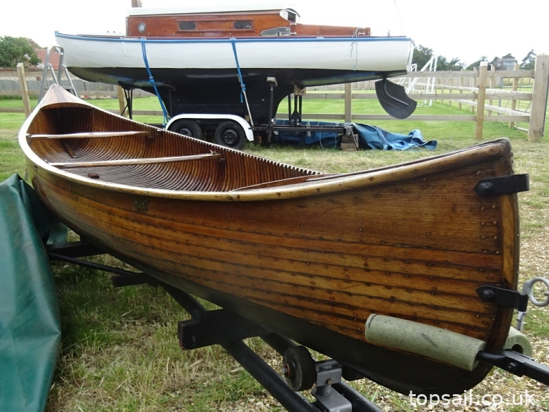 Vintage Canadian Canoe & Trailer