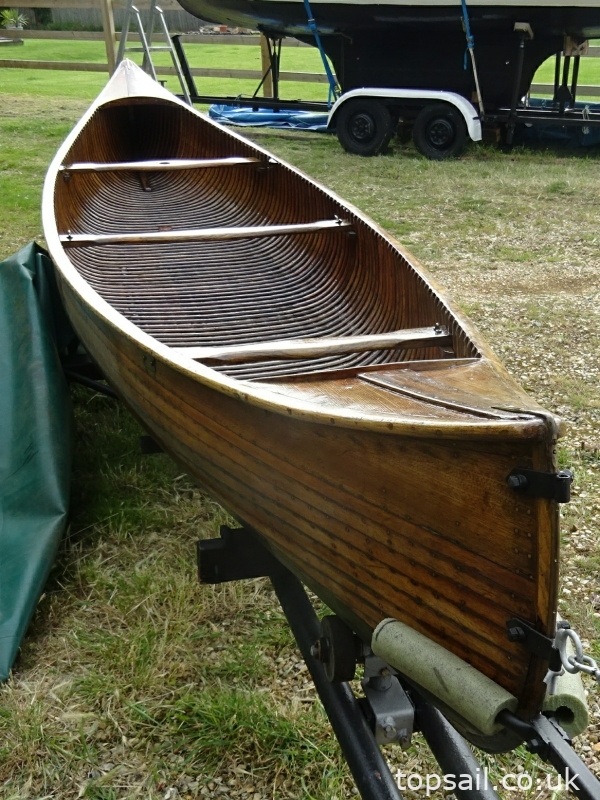 Vintage Canadian Canoe & Trailer