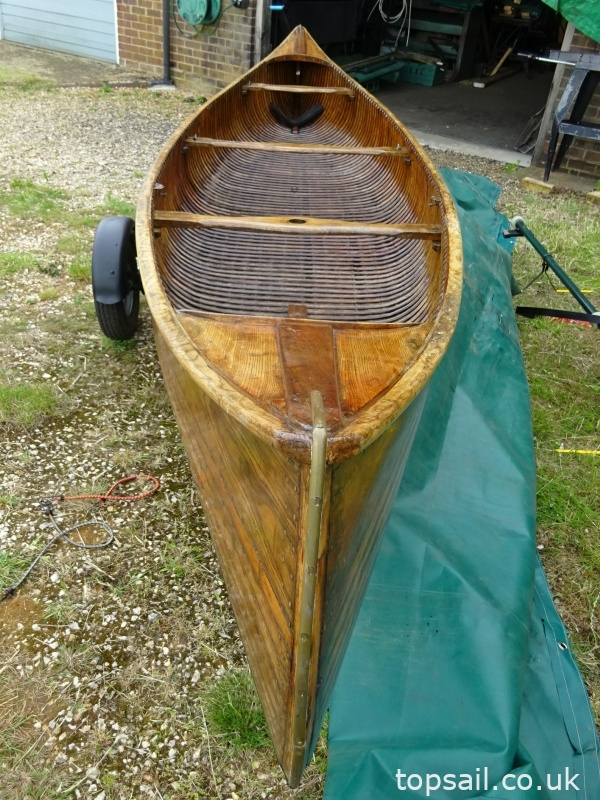Vintage Canadian Canoe & Trailer