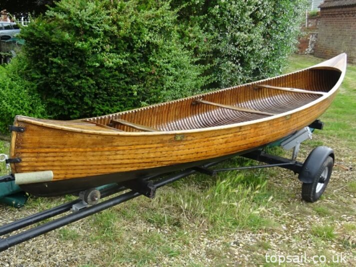 Vintage Canadian Canoe & Trailer