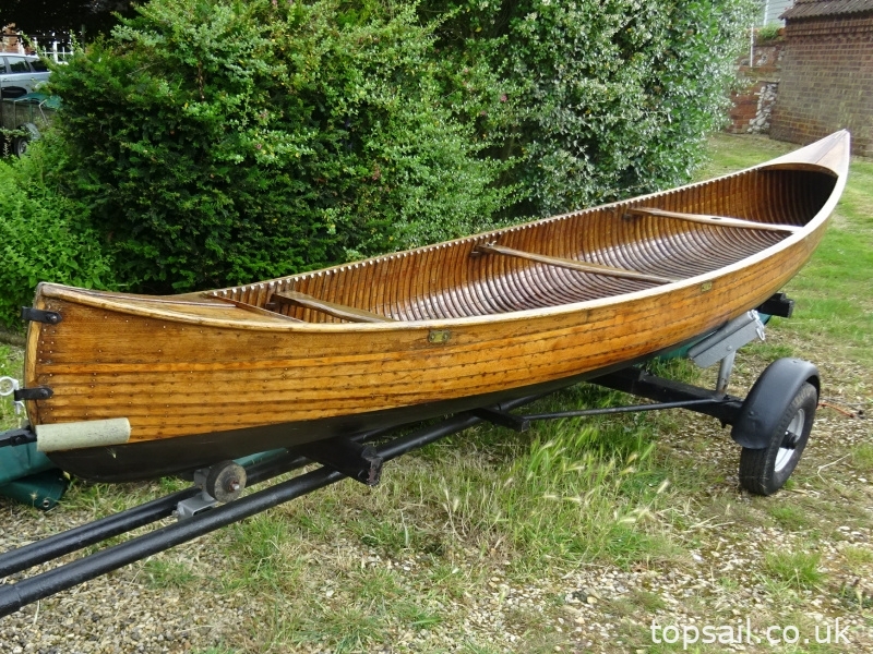 Vintage Canadian Canoe & Trailer