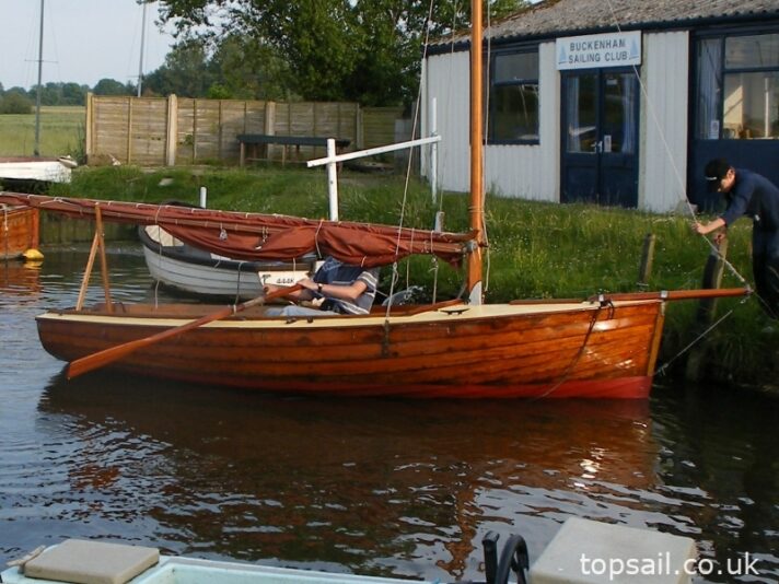 Gaff Rigged Clinker Half Decker & Trailer