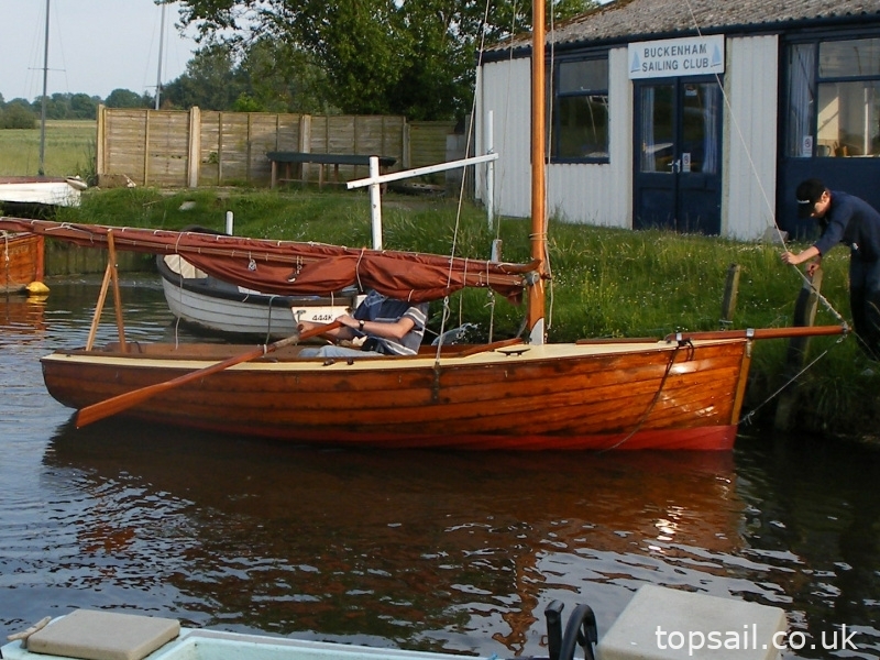 Gaff Rigged Clinker Half Decker & Trailer