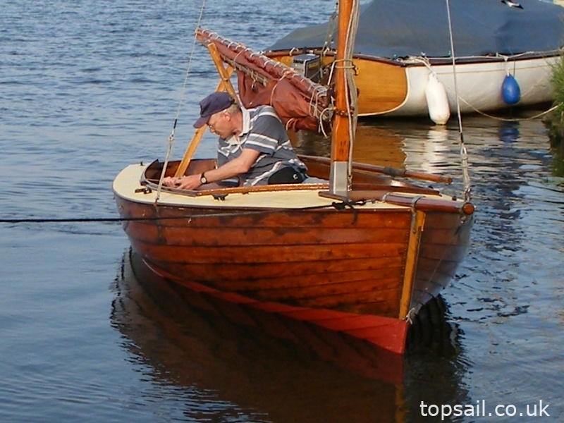 Gaff Rigged Clinker Half Decker & Trailer
