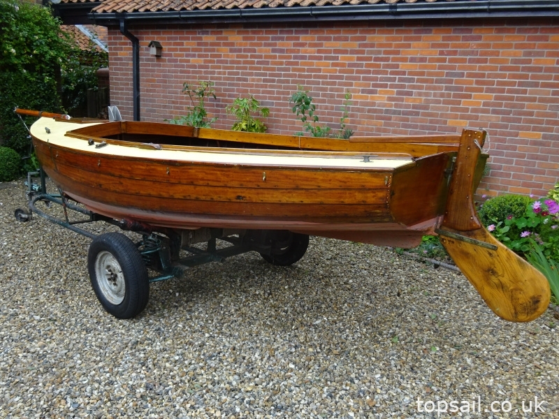 Gaff Rigged Clinker Half Decker & Trailer