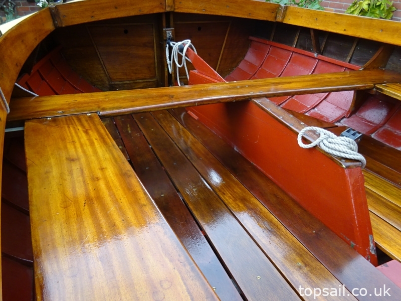 Gaff Rigged Clinker Half Decker & Trailer