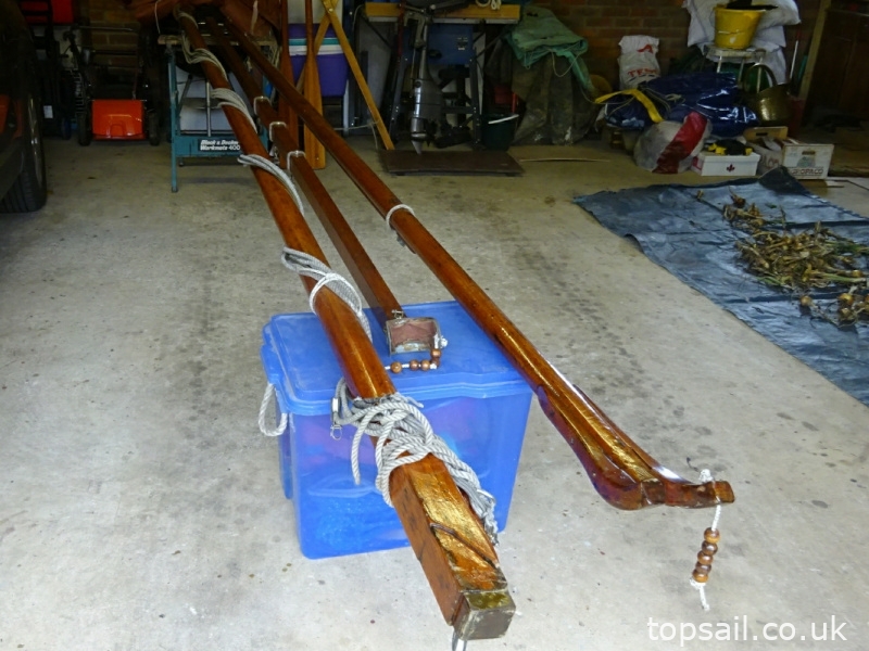 Gaff Rigged Clinker Half Decker & Trailer