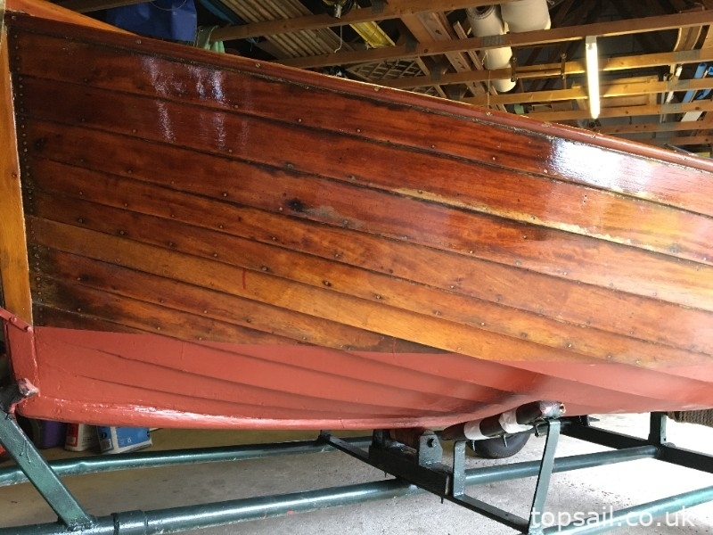 Gaff Rigged Clinker Half Decker & Trailer