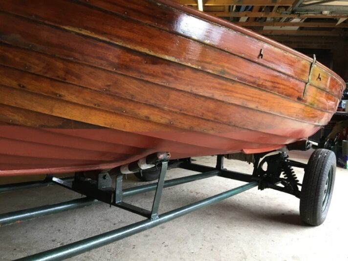 Gaff Rigged Clinker Half Decker & Trailer