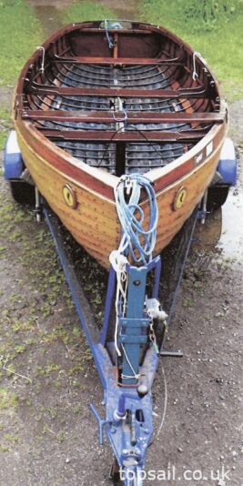 1935 Island Class 14ft Clinker Sailing Dinghy & Trailer