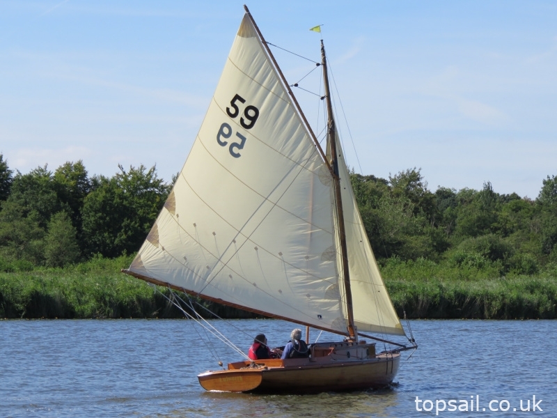 1924 Gaff Rigged River Cruiser Class Yacht