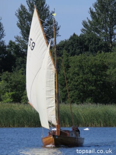 1924 Gaff Rigged River Cruiser Class Yacht