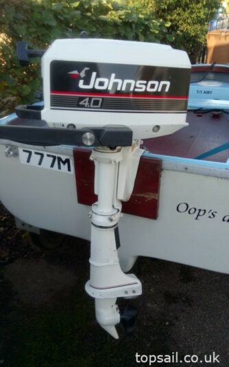 10ft GRP Rowing Dinghy/Yacht Tender & Trailer