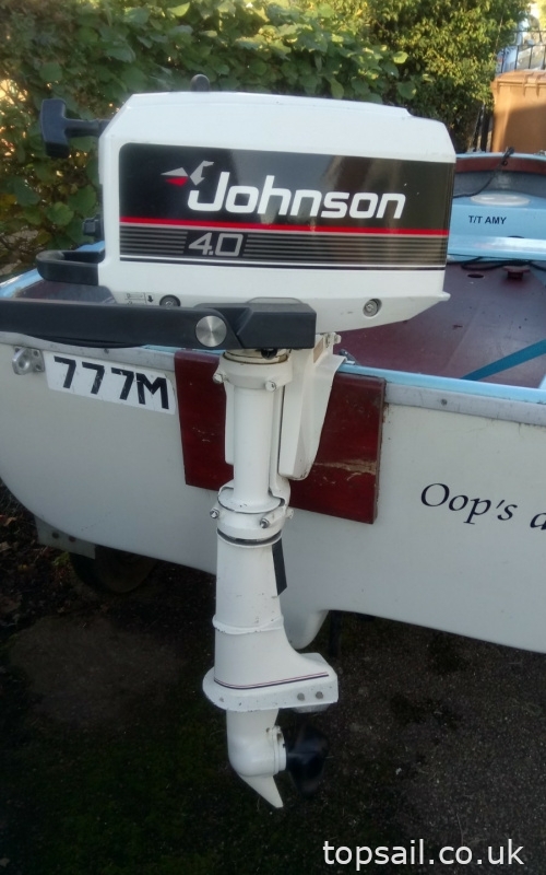 10ft GRP Rowing Dinghy/Yacht Tender & Trailer