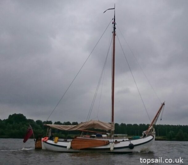 1990 Dutch Gipon Workumer Bol Gaff Sailing Barge